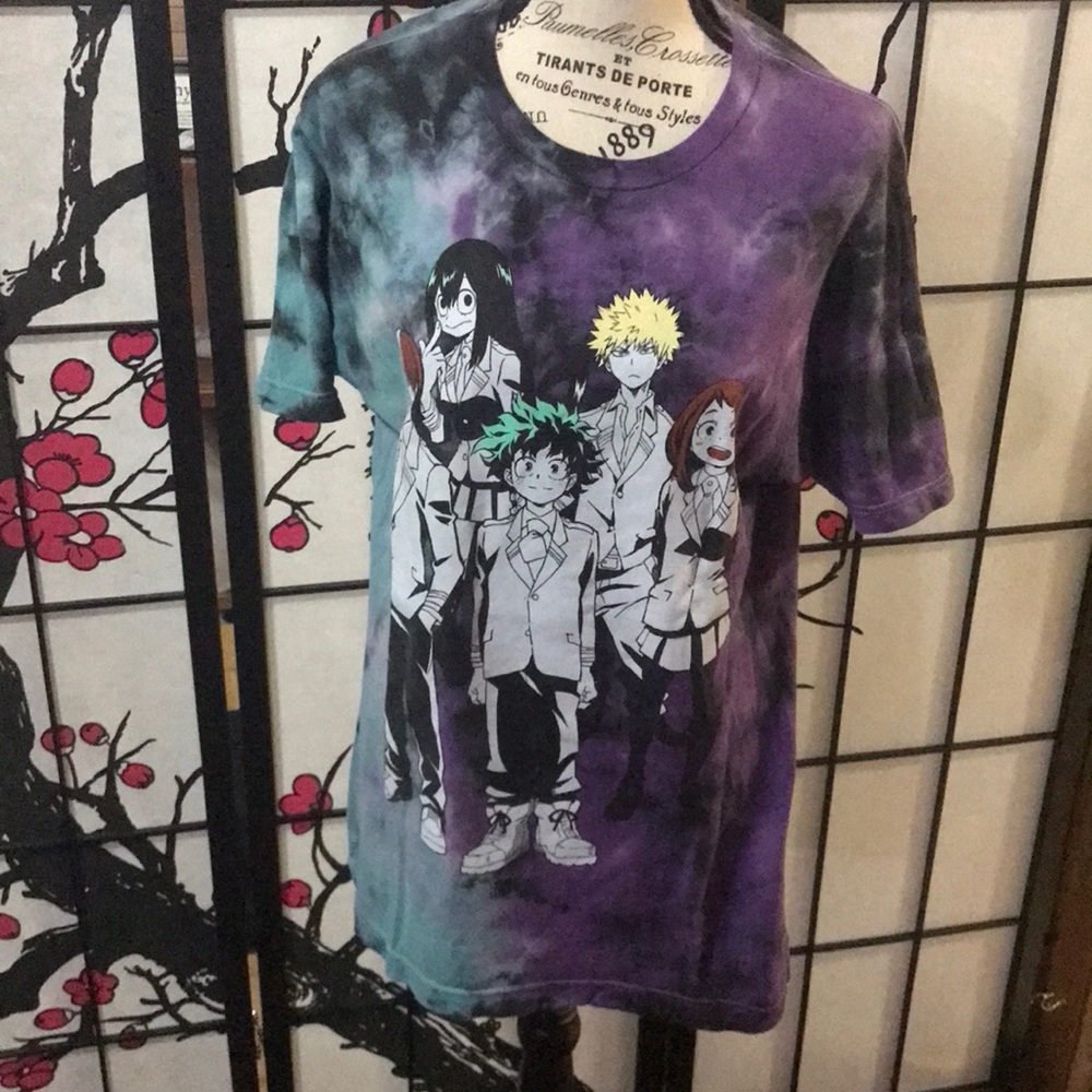 My Hero Academy funimation front and back designs size M
